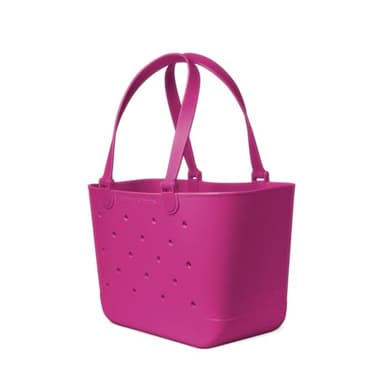 Simple Modern Large Beach Bag | Waterproof Getaway Rubber Tote with Zipper Pocket for Travel, Pool, Boat, Groceries, Sports | Zinnia - Image 2