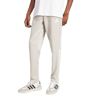 adidas Men's Sereno Cut 3-Stripes Slim Tapered Pants, Wonder Alumina/White - Image 2