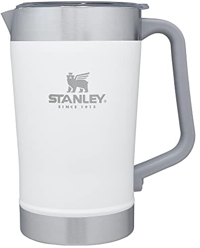 Stanley Stay-Chill Pitcher 64 oz | Cold Water, Beer, and Drink Pitcher with Lid | Large Capacity Durable Beverage Container with Handle | Insulated Stainless Steel | BPA-Free | Polar - Image 1