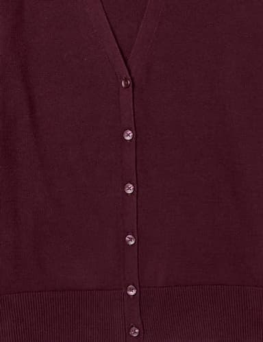 Amazon Essentials Women's Lightweight V-Neck Cardigan Sweater (Available in Plus Size), Burgundy, 2X - Image 8