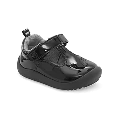 Stride Rite 360 Girls Cheyenne Sneaker, Black, 3 Infant - Image 1