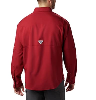 Columbia Men’s PFG Tamiami™ II Long Sleeve Shirt — Tall, Beet, XLT - Image 2