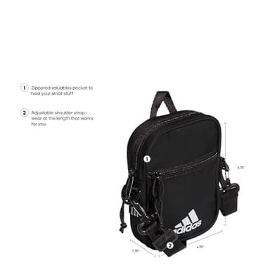 adidas Must Have Festival Crossbody Small Bag, Black, One Size - Image 2