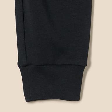 Amazon Essentials Unisex Babies' Cotton Pull-On Pants, Pack of 3, Black/Light Grey Heather/Stripe, 18 Months - Image 5