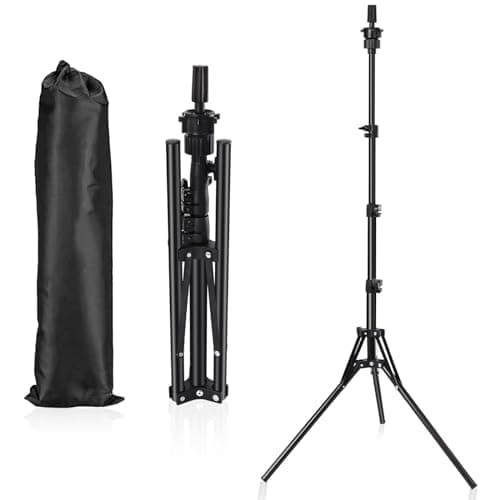 Pet Baby Mannequin Head Stand, Adjustable Wig Stand, Reinforced Metal Mannequin Head Stand for Cosmetology Hairdressing Training - Image 1
