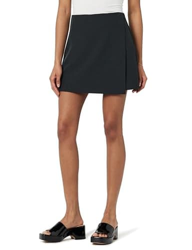 The Drop Women's Kamila A-Line Mini Skort, Black, M - Image 1