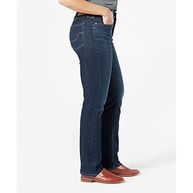 Levi Strauss Signature Gold Women's Modern Straight Jeans Mid-Rise Stretch Denim (Available in Plus Size), Angel Island, 14 Regular - Image 2