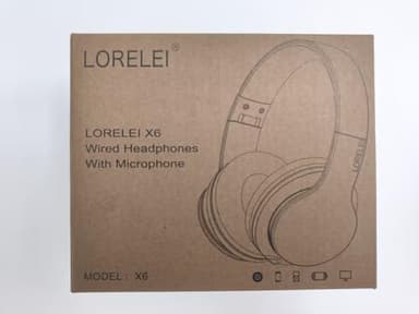 LORELEI X6 Over-Ear Headphones with Microphone, Lightweight Foldable & Portable Stereo Bass Headphones with 1.45M No-Tangle, Wired Headphones for Smartphone Tablet MP3 / 4 (Pearl Pink) - Image 7