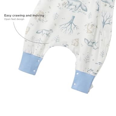 Duomiaomiao 2 Pack 0.5 TOG Toddler Sleep Sack 12-24 Months 100% Cotton Lightweight Baby Sleep Sack with Feet, Breathable Comfy Toddler Wearable Blanket - Image 3