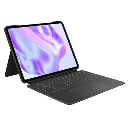 Logitech Combo Touch iPad Pro 13-inch (M4)(2024) Keyboard Case - Detachable Backlit Keyboard for iPad Pro 13, Kickstand, Multi-use Mode - Midnight Black - Image 1