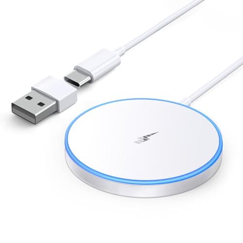 Magnetic Wireless Charger 15w Apple Mag-Safe Charger for iPhone 17 Pro Max/17 Pro/17Air/17/16/15/14/13/12 Series AirPods Series LED Magnet Charging Pad Mag Safe Charger with Dual Charging Ports - Image 1