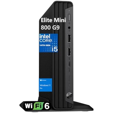 HP Elite Mini 800 G9 MFF PC Business Desktop Computer, 14th Gen Intel 14-Core i5-14500 (Beat i7-14700T), 32GB DDR5 RAM, 1TB PCIe SSD, WiFi 6, Type-C, 2 DisplayPorts, HDMI, Windows 11 Pro, Wendbo - Image 1