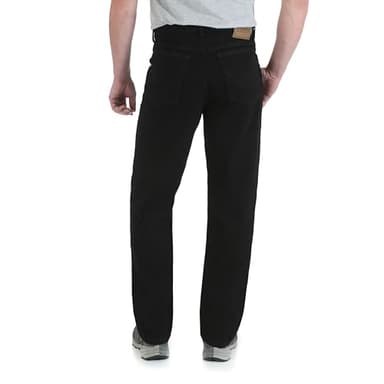 Wrangler mens Trail Trekker Relaxed Fit jeans, Overdyed Black, 62W x 30L US - Image 3