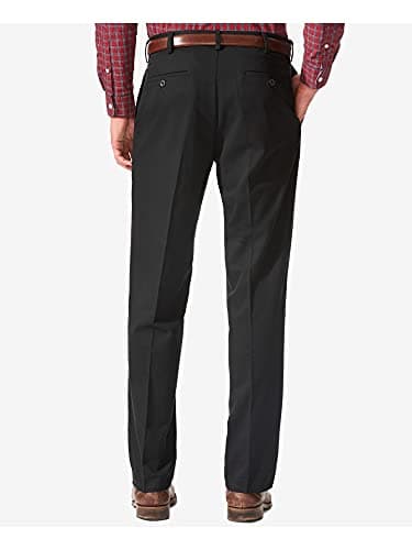 Dockers Men's Relaxed Fit Comfort Khaki Pants, Black Metal, 42W x 30L - Image 2
