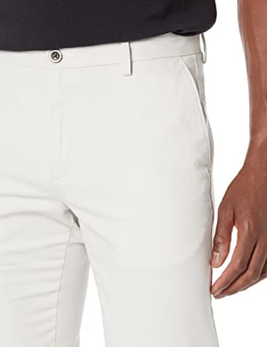 Amazon Essentials Men's Slim-Fit Wrinkle-Resistant Flat-Front Chino Pant, Light Grey, 29W x 30L - Image 4
