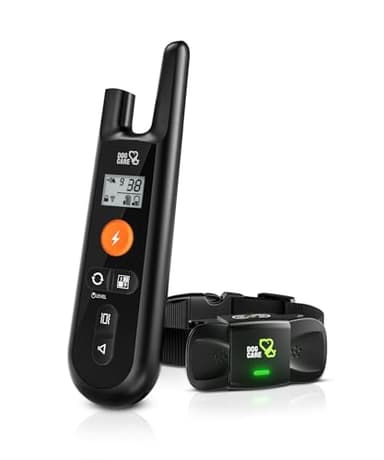 DOG CARE Dog Training Collar, Shock Collar with Beep, Vibration, Safe Static, Dog Training Collar with Remote 1800FT Waterproof Rechargeable E-Collar, Security Lock for All Dogs - Image 1