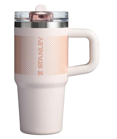 Stanley Quencher ProTour Flip Straw Tumbler with Leakproof Lid 14 oz | Built-In Straw and Handle | Cup Holder Compatible for Travel | Insulated Stainless Steel Cup | BPA-Free | Rose Quartz Fade - Image 1