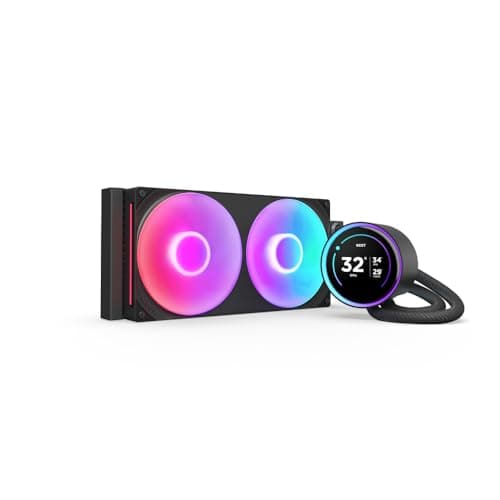 NZXT Kraken Elite 280 RGB 2024 - AIO CPU Liquid Cooler - 280mm Radiator - F280 RGB Core Fan - Customizable 2.72" IPS LCD - NZXT Turbine Pump - AMD® AM5, AM4 - Intel® LGA 1851/1700, 1200/115X - Black - Image 1