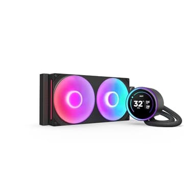 NZXT Kraken Elite 280 RGB 2024 - AIO CPU Liquid Cooler - 280mm Radiator - F280 RGB Core Fan - Customizable 2.72" IPS LCD - NZXT Turbine Pump - AMD® AM5, AM4 - Intel® LGA 1851/1700, 1200/115X - Black - Image 1