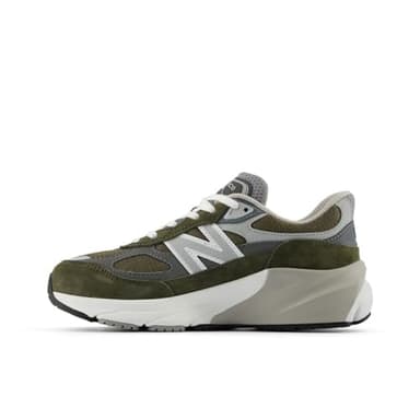 New Balance Baby FuelCell 990 V6 Lace-up Sneaker, Olive/Grey, 2 Wide US Unisex Infant - Image 2