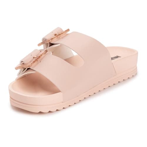 MUK LUKS Women's Grand Cayman Sandal, Blush, 8 - Image 1