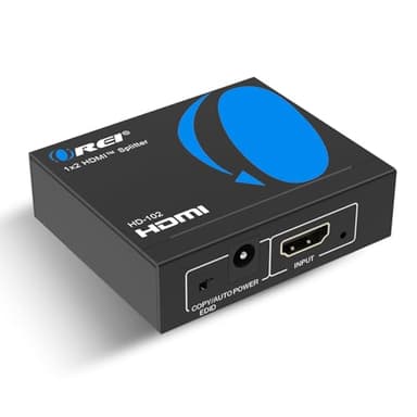 OREI HDMI Splitter 1 in 2 Out - For TV Mirror Only - Not for Multi Monitors, No HDCP bypass, USB Powered, No Adapter Included,1080P@60Hz & 4K@30Hz Resolutions – HDMI Splitter (HD-102) - Image 1