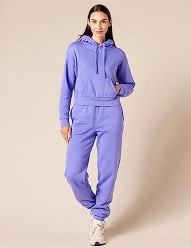 Amazon Essentials Women's Relaxed High Waist Joggers (Available in Plus Size), Purple Blue, Small - Image 6