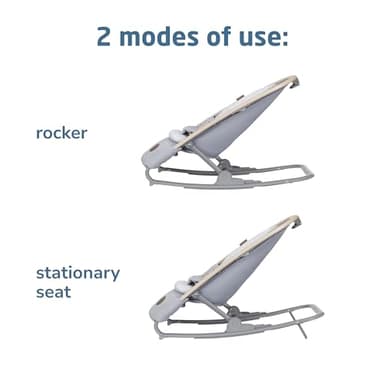 Maxi-Cosi Kori 2-in-1 Baby Bouncer Seat for Infants, Baby Rocker Chair, Portable Baby Bouncer, Classic Slate - Image 4