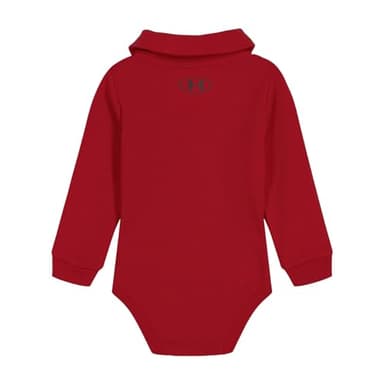 Under Armour UA LS POLO BODYSUIT, Red - Long Sleeve, 6-9 Months - Image 2