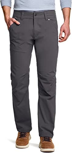 CQR Men's Vent Stretch Pants, Quick Dry Lightweight Casual Cargo Pants, Water Resistant Straight-Fit Utility Work Pants, Sedona Charcoal, 38W x 32L - Image 3
