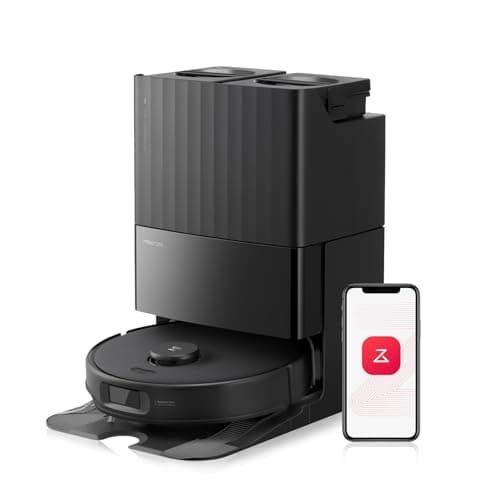 Roborock Qrevo Edge S5A Robot Vacuum and Mop, 18,500Pa, Zero-Tangling, DuoDivide Main Brush, FlexiArm Side Brush, Hot Water Mop Washing & Self-Cleaning, Warm Air Drying, Self-Emptying, Black - Image 1