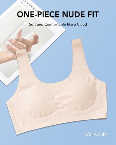 SALIA GIRL Training Bras for Girls 10-16 Sports Seamless Bra Design with Removable Padding Bras-Medium - Image 4