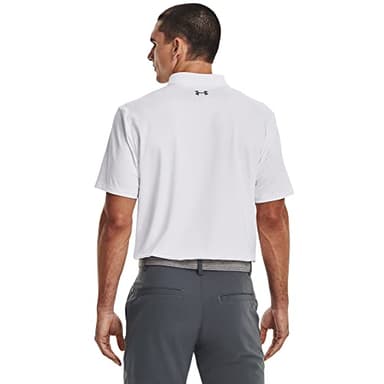 Under Armour Men's Performance 3.0 Polo, (100) White / / Pitch Gray, Medium - Image 2