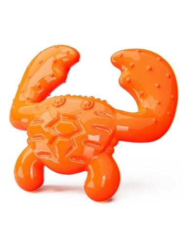BLESQU Indestructible Dog Chew Toy – Crab-Shaped Tough Nylon for Aggressive Chewers, Teeth Cleaning, Bacon Flavor, Anxiety Relief, Durable Chew Toy for Large Dogs - Image 1