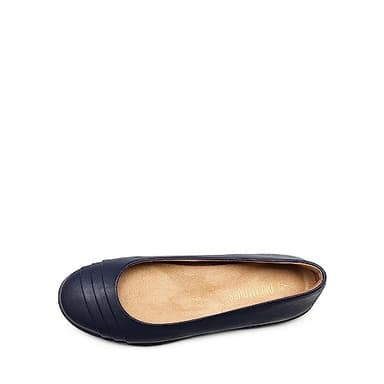 DREAM PAIRS Women's Flats with Arch Support, Ballet Flats for Women Dressy Comfortable, Round Toe & Slip On Office Shoes,Size 11,Navy,SDFA2306W - Image 3