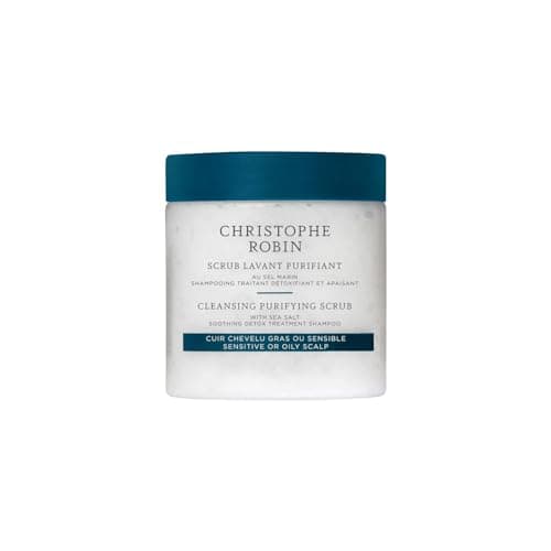 Christophe Robin Cleansing Purifying Scrub with Sea Salt for Oily and Itchy Scalp Detox 75ml (Low Dioxane) 2024 Edition - Image 1