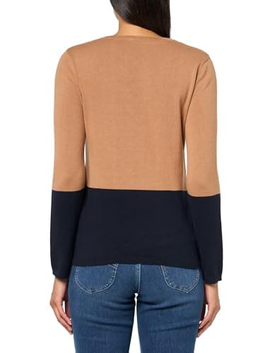 Tommy Hilfiger Womens V-Neck Long Sleeve Ivy Argyle Sweater, Brown Sugar Multi, X-Small - Image 2