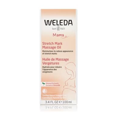 Weleda Stretch Mark Pregnancy Massage Oil, 3.4 Fluid Ounce, Plant Rich Oil with Vitamin E, Sweet Almond, Jojoba and Arnica Oils - Image 2