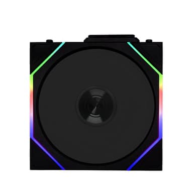 Lian Li UNI Fan TL Wireless 120-Single Pack (Reverse Blade)-2.4 GHz Wireless Signal ARGB Fan-Infinity Mirror-Daisy-Chain-Customizable Lighting-Controller NOT Included & Required - Black (12RTL1W1B) - Image 2