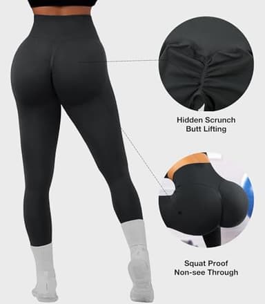 JGS1996 Hidden Scrunch Butt Lifting Leggings for Women Tummy Control High Waisted Workout Gym Seamless Impact Yoga Pants - Image 4