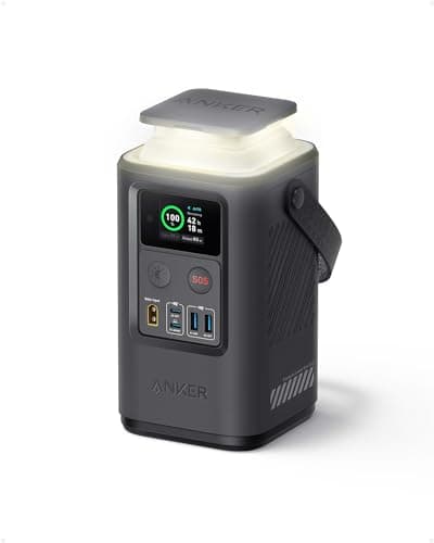 Anker Power Bank Power Station 60,000mAh,Portable Outdoor Generator 87W with Smart Digital Display, Retractable Auto Lighting and SOS Mode, Home Backup(PowerCore Reserve 192Wh) for Travel, Camping - Image 1