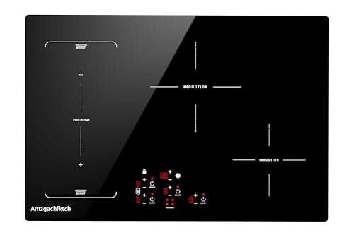 30 Inch Induction Cooktop - 4 Burner Built-In Electric Stove with Bridge-SYNC, Booster, Timer & Child Lock | 9000W 220-240V Hardwired, Black Glass Top - Image 1