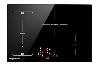 30 Inch Induction Cooktop - 4 Burner Built-In Electric Stove with Bridge-SYNC, Booster, Timer & Child Lock | 9000W 220-240V Hardwired, Black Glass Top - Image 1