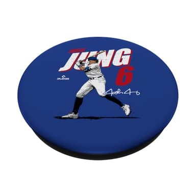 Josh Jung | Texas Baseball Players | MLBJOJ3001 PopSockets Adhesive PopGrip - Image 2