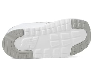 New Balance Kid's 574 V1 Evolved New-B Hook & Loop Sneaker, White/Silver Metalic, 2 XW Infant - Image 3