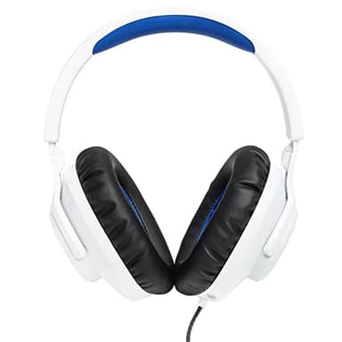 JBL Quantum 100P - Wired Over-Ear Gaming Headset with a Detachable mic, QuantumSOUND Signature, Memory Foam Comfort, Compatible with Windows Sonic Surround Sound (White) - Image 2