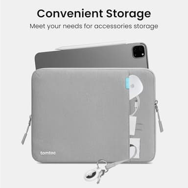 tomtoc 360 Protective Tablet Sleeve for iPad Pro 13-inch (M4) 2024, iPad Air 13-inch (M3/M2) 2025, iPad Pro 12.9-in (6th/5th/4th/3rd Generation) with Magic Keyboard, Water-Resistant iPad Case Bag - Image 6