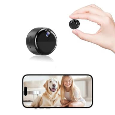 DTBIO Mini Camera,Wireless Indoor Camera for Home Security,1080P HD Small Cameras WiFi Nanny Cam with 90 Days Standby Battery Life,Auto Night Vision,AI Human Detection,Cloud & SD Storage, App Control - Image 1