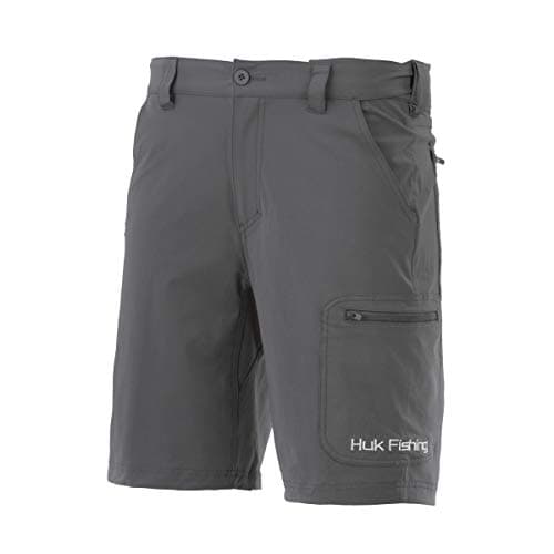 Huk Men's Standard Next Level Quick-Drying Performance Fishing Shorts, Charcoal-10.5", X-Large - Image 1