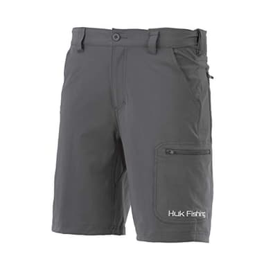 Huk Men's Standard Next Level Quick-Drying Performance Fishing Shorts, Charcoal-10.5", X-Large - Image 1